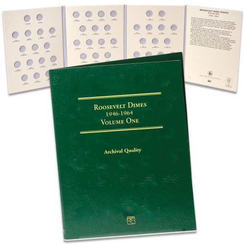 1946-1964 Roosevelt Dime Folder, Volume 1