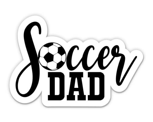 Soccer Dad Sticker - 5" Laptop Sticker - Waterproof Vinyl for Car, Phone, Water Bottle - Soccer Dad Decal