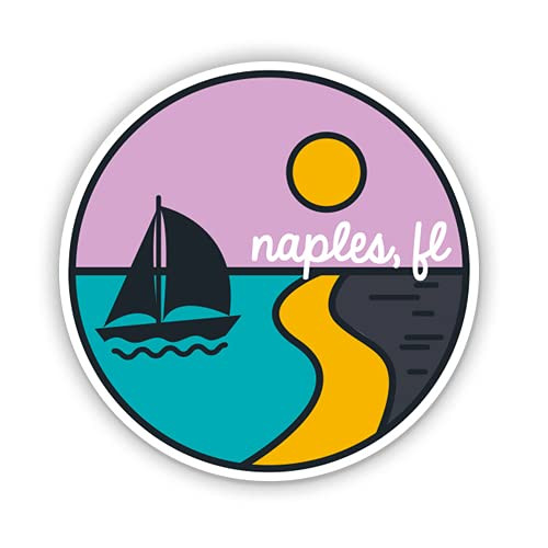 Naples Florida - Vinyl Sticker Decal for Phone, Laptop, Water Bottle (3" high) Naples Florida - Vinyl Sticker Decal for Phone, Laptop, Water Bottle (3" high)
