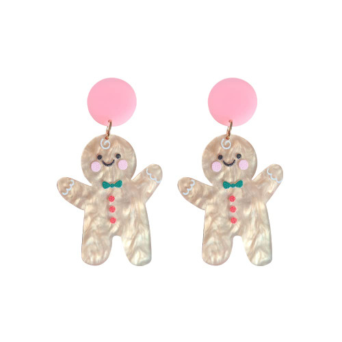 Christmas Earrings for Women Gingerbread Dinosaur Rainbow Earrings Holiday Acrylic Earrings Christmas Jewelry Gift for Girls (Gingerbread) Christmas Earrings for Women Gingerbread Dinosaur Rainbow Earrings Holiday Acrylic Earrings Christmas Jewelry Gift for Girls (Gingerbread)