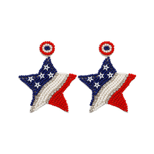 American Flag Beaded Drop Earrings 4th of July Earrings Heart Star Football Rainbow Earrings Handmade Lightweight Tassel Dangle Earrings Independence Day Patriotic Earrings Holiday Gifts for Women-star American Flag Beaded Drop Earrings 4th of July Earrings Heart Star Football Rainbow Earrings Handmade Lightweight Tassel Dangle Earrings Independence Day Patriotic Earrings Holiday Gifts for Women-star