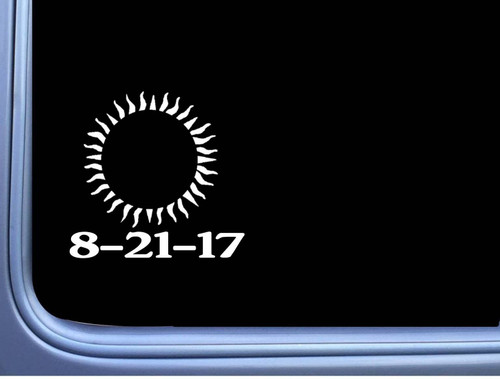 August 21 2017 Eclipse L406 6" Decal Sticker Sun Moon Total Solar