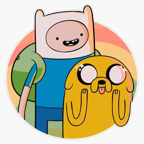 Adventure Time Sticker Decal Vinyl - Peel and Stick to Any Smooth Surface