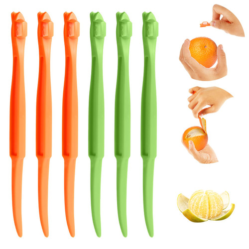 6Pcs Orange Peeler Tool Plastic Citrus Lemon Peeler Orange Peeler Stick Fruit Peeling Tool for Grapefruit Orange Cutter Slicer Kitchen Accessories Gadget 6Pcs Orange Peeler Tool Plastic Citrus Lemon Peeler Orange Peeler Stick Fruit Peeling Tool for Grapefruit Orange Cutter Slicer Kitchen Accessories Gadget