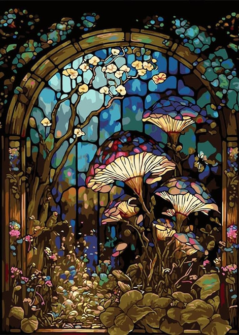 Diamond Painting Kits for Adults - Mushroom DIY 5D Diamond Art Kits Full Drill Diamond Dots Paintings with Diamonds Gem Art and Crafts Home Decor 12x16inch Diamond Painting Kits for Adults - Mushroom DIY 5D Diamond Art Kits Full Drill Diamond Dots Paintings with Diamonds Gem Art and Crafts Home Decor 12x16inch