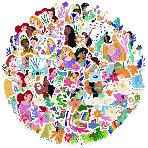 Cute Princess Stickers for Girl, 50pcs Kawaii Cartoon Disneys Princess Waterproof Vinyl Decal for Kids Teen Laptop Water Bottle Guitar Bike Skateboard Luggage Travel Case Phone Cute Princess Stickers for Girl, 50pcs Kawaii Cartoon Disneys Princess Waterproof Vinyl Decal for Kids Teen Laptop Water Bottle Guitar Bike Skateboard Luggage Travel Case Phone