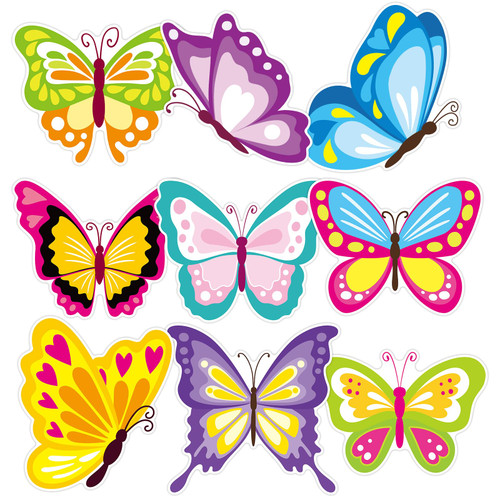 Butterfly Cutouts 45PCS Spring Colorful Butterfly Shape Cut-Outs Classroom Decoration Bulletin Board Decorations