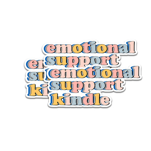 (3pcs) Emotional Support Kindle Sticker, Bookish Water Assistant Die Cut Sticker for Laptop Phone Water Bottle Skateboard, Book Stickers, Reading Stickers, Kindle Stickers , Mental Health (3pcs) Emotional Support Kindle Sticker, Bookish Water Assistant Die Cut Sticker for Laptop Phone Water Bottle Skateboard, Book Stickers, Reading Stickers, Kindle Stickers , Mental Health