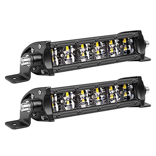 Slim LED Light Bar, Teochew-LED 2Pcs 96W 6 Inch LED Light Bar Super Slim Off Road Driving Lights Spot Flood Combo Work Lights for Truck Tractor Jeep UTV ATV 4X4 Boat, 2 Years Warranty Slim LED Light Bar, Teochew-LED 2Pcs 96W 6 Inch LED Light Bar Super Slim Off Road Driving Lights Spot Flood Combo Work Lights for Truck Tractor Jeep UTV ATV 4X4 Boat, 2 Years Warranty