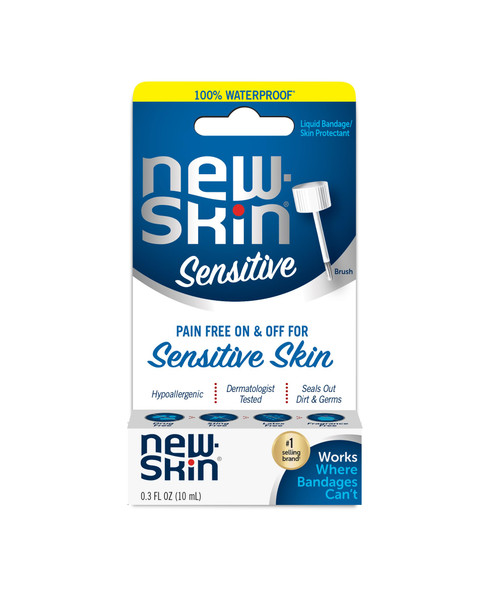 Sensitive Skin Hypoallergenic Liquid Bandage for Minor Cuts and Scrapes, 0.3 Ounce (Packaging May Vary)