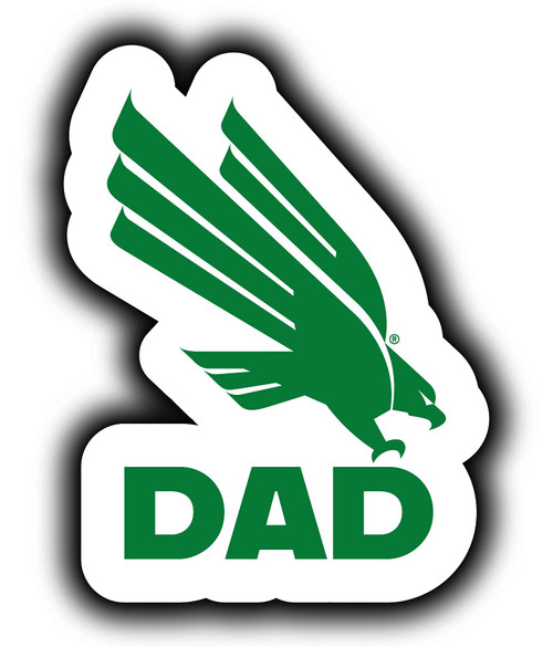 North Texas 4-Inch Proud Dad Die Cut Decal Officially Licensed Collegiate Product