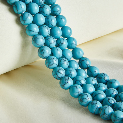 60pcs 6mm Natural Blue Turquoise Beads Gemstone Beads Round Loose Beads for Jewelry Making 60pcs 6mm Natural Blue Turquoise Beads Gemstone Beads Round Loose Beads for Jewelry Making