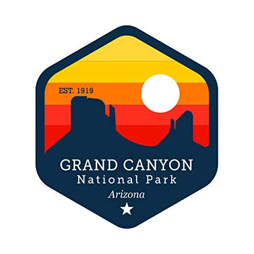 Grand Canyon National Park Arizona Sticker Self Adhesive Vinyl Decal Colorado River Grand Canyon