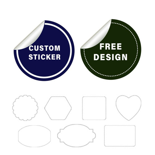 Custom Your Own Design Stickers,Personalized Label,Any Shape Stickers,Custom Image Name Text Labels for Handmade Items,Stickers for Business Logo,Thank You Sticker (Multiple Shape Sticker)