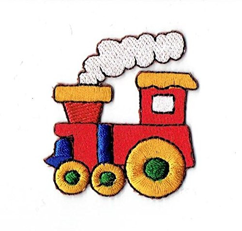 Colorful Choo Choo Train Embroidered Iron on Patch
