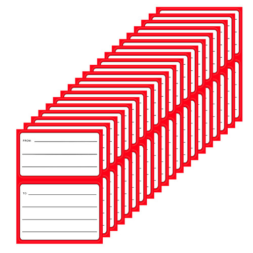 50 Sheets to/from Address Mailing Labels, 4.5 x 3.5 Inch Blank Mail Address Label Stickers Self Adhesive Handwriting to/from Address Tags Stickers for Mailing Boxes, Envelopes, Shipping Labels