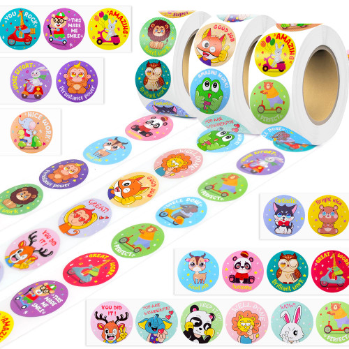 3 Rolls Motivational Stickers for Kids, 1500 Pcs Teacher Reward Stickers School Supplies Roll Sticker Potty Training Stickers for School Classroom Home, 24 Designs 3 Rolls Motivational Stickers for Kids, 1500 Pcs Teacher Reward Stickers School Supplies Roll Sticker Potty Training Stickers for School Classroom Home, 24 Designs