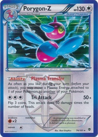 - Porygon-Z (74) - Plasma Blast - Reverse Holo