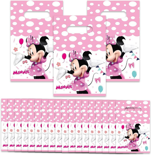 30 pcs Mini Mouse Party Favor Gift Bags, Candy Bags Goodie Bags Treat Bags Mouse themed Birthday Party Supplies Decorations