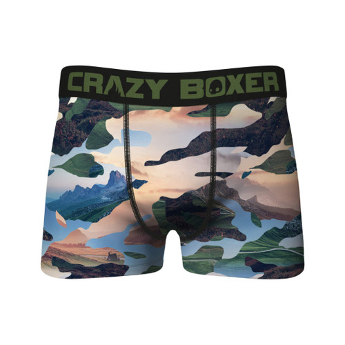 Camo Mountain Scene Boxer Briefs XXLarge (44-46)