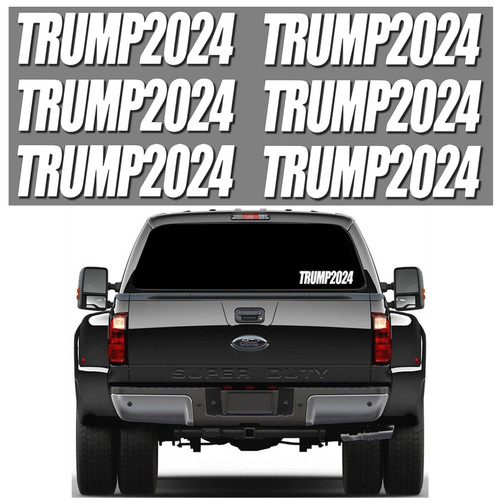 Trump 2024 Sticker 6 Pcs, Trump Vinyl Stickers and Decals, Trump 2024 Window Sticker for Car, Truck, Van, SUV, Motorcycle, Cup, House, Windows, Laptop, Great Gift for Any Patriot