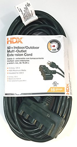 HDX 50 ft Light Duty Extension Cord