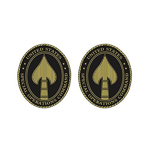 Two Pack US Joint Special Operations Command Sticker Decal Self Adhesive Vinyl USSOCOM SOCOM Made in USA