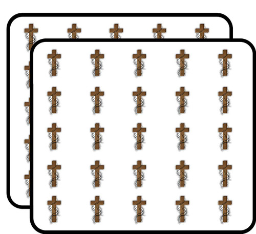 Cross with Thorns Religion Art Decor Sticker for Scrapbooking, Calendars, Arts, Kids DIY Crafts, Album, Bullet Journals 50 Pack Cross with Thorns Religion Art Decor Sticker for Scrapbooking, Calendars, Arts, Kids DIY Crafts, Album, Bullet Journals 50 Pack
