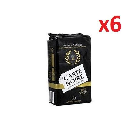 Coffee Carte Noire Authentic Imported French Gourmet Coffee 250 g (8.8 oz), Six