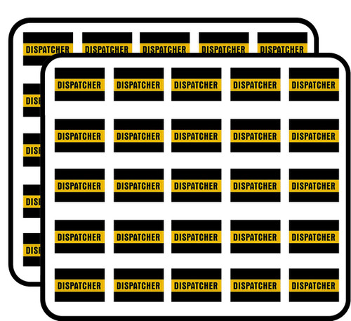 Thin Gold Dispatcher Flag (Dispatch Service Logo) Sticker for Scrapbooking, Calendars, Arts, Kids DIY Crafts, Album, Bullet Journals