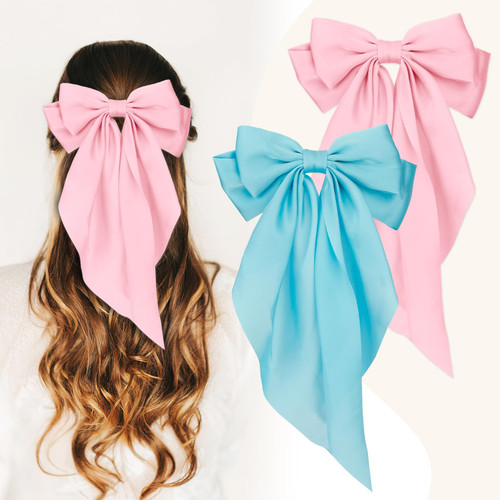 Hair Bows For Women, Hair Bows for Girls, Pink Hair Clips, Pink Hair Bow, Blue Hair Bow 2pcs Big Hair Bows for Girls,Hair Accessories for Women, Bow Headbands for Women,Light Blue Hair Ribbon Hair Bows For Women, Hair Bows for Girls, Pink Hair Clips, Pink Hair Bow, Blue Hair Bow 2pcs Big Hair Bows for Girls,Hair Accessories for Women, Bow Headbands for Women,Light Blue Hair Ribbon