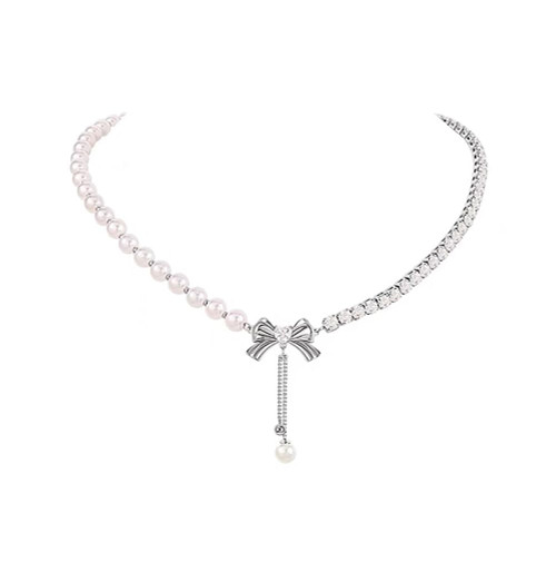Pearl Necklace for Women Crystal Butterfly Necklace Bow Choker Neckalce for Girls Pearl Chain Necklace Adjustable Pearl Choker Necklaces Jewelry Gift Pearl Necklace for Women Crystal Butterfly Necklace Bow Choker Neckalce for Girls Pearl Chain Necklace Adjustable Pearl Choker Necklaces Jewelry Gift
