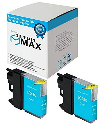 Compatible Replacement for Brother MFC-5890/5895/6490/6890C Cyan High Yield Inkjet (2/PK-750 Page Yield) (LC-1100HYC_2PK)