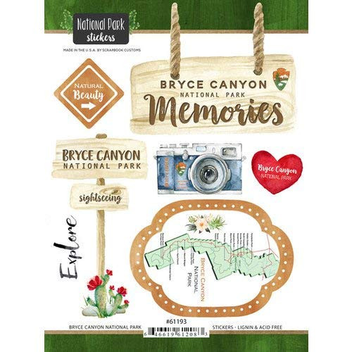 61193 Bryce Canyon National Park Utah Watercolor Stickers 61193 Bryce Canyon National Park Utah Watercolor Stickers