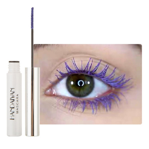 Violet Mascara,Waterproof Color Mascara Eye Makeup Fast Dry Eyelashes Curling Lengthening Eye Lashes (08)