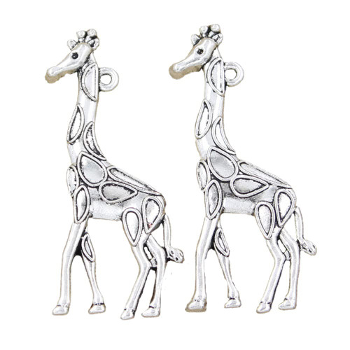 10pcs Charms giraffe deer 53x23mm Antique Making Vintage Tibetan Silver Zinc Alloy Pendant