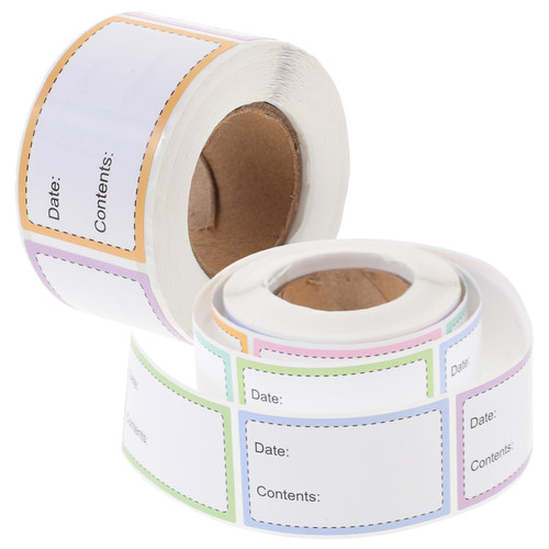 2 Rolls File Identification Stickers Food Labels Stickers Food Container Labels Food Storage Jar Labels Food Jar Labels Food Storage Jar Label Stickers Self Adhesive Food Labels