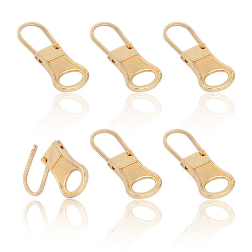 6pcs Replacement Zipper Pull, Detachable Zipper Pull Tabs Metal Zipper Pull Cord Extender Zipper Pull Repair Kit for Jackets Jeans Boots Backpacks Suitcases Purses (Golden) 6pcs Replacement Zipper Pull, Detachable Zipper Pull Tabs Metal Zipper Pull Cord Extender Zipper Pull Repair Kit for Jackets Jeans Boots Backpacks Suitcases Purses (Golden)