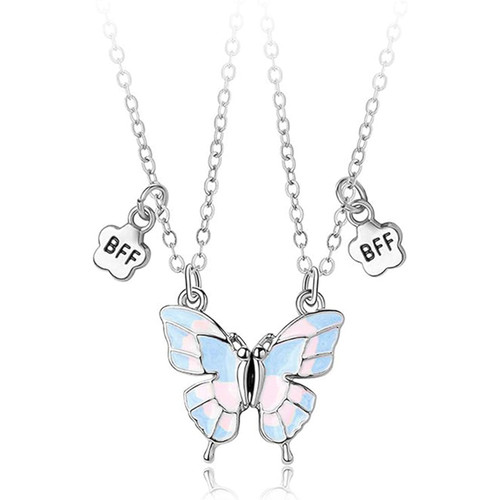 Butterfly Necklace BFF Necklace for 2 Best Friend Necklace Butterfly BFF Pendant Necklace Friendship Chain Necklace Party Birthday Jewelry Gifts for Women and Teen Girl Butterfly Necklace BFF Necklace for 2 Best Friend Necklace Butterfly BFF Pendant Necklace Friendship Chain Necklace Party Birthday Jewelry Gifts for Women and Teen Girl