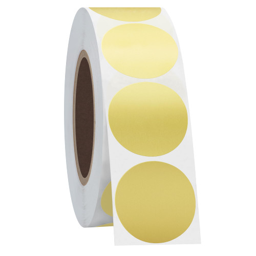 Hycodest 1 inch Circle Stickers Dot Label Color Coding Labels 1000 Stickers (Gold)