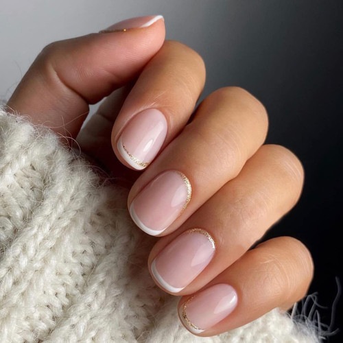 Press on Nails Short Square Fake Nails Gold Glitter White French Tip False Nails Full Cover Glue on Nail with Design White Nail Tips Artificial Acrylic Nails Glossy Stick on Nails for Women 24PCS Press on Nails Short Square Fake Nails Gold Glitter White French Tip False Nails Full Cover Glue on Nail with Design White Nail Tips Artificial Acrylic Nails Glossy Stick on Nails for Women 24PCS