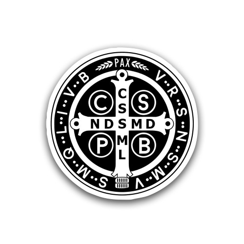 St Benedict Medal Catholic Saint Sticker