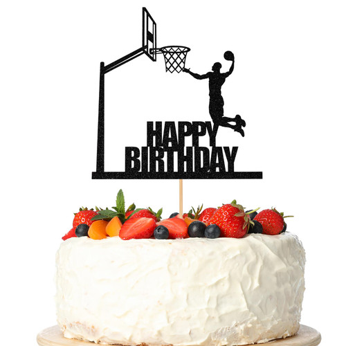 1 PCS Basketball Happy Birthday Cake Topper NBA Star Fan Basketball Cake Pick for Men Boys Basketball Theme Birthday Baby Shower Party Cake Decorations Supplies Black 1 PCS Basketball Happy Birthday Cake Topper NBA Star Fan Basketball Cake Pick for Men Boys Basketball Theme Birthday Baby Shower Party Cake Decorations Supplies Black