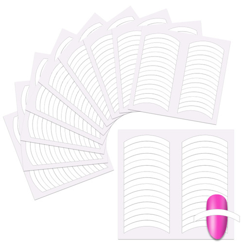 2880 Pieces French Tip Nail Stickers 60 Sheets Manicure Nail Guides Decals Self Adhesive Manicure Template Stickers White Half Moon Shaped French Tip Stickers for Nail Designs Stickers 2880 Pieces French Tip Nail Stickers 60 Sheets Manicure Nail Guides Decals Self Adhesive Manicure Template Stickers White Half Moon Shaped French Tip Stickers for Nail Designs Stickers