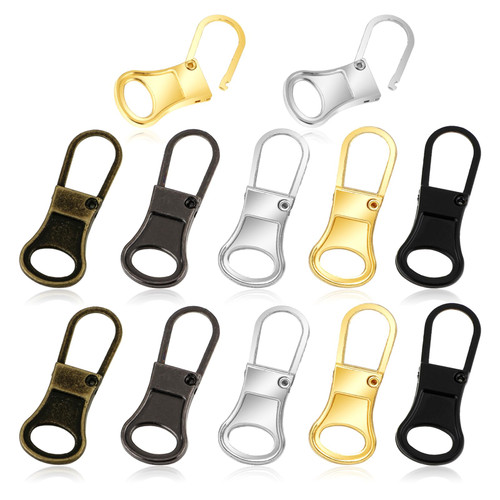 12pcs Replacement Zipper Pull Detachable Zipper Pull Tabs Metal Zipper Pull Cord Extender Zipper Slider Extension Pulls Pulls Repair Kit for Jacket Luggage Jeans Wallets Coat Suitcase Purse 12pcs Replacement Zipper Pull Detachable Zipper Pull Tabs Metal Zipper Pull Cord Extender Zipper Slider Extension Pulls Pulls Repair Kit for Jacket Luggage Jeans Wallets Coat Suitcase Purse