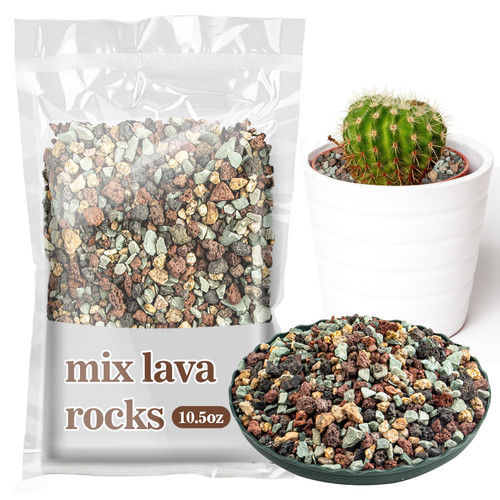 300G Horticultural Succulent Soil Mix - Succulent Rocks Bonsai Mix Succulent Potting Mix Lava Rocks Cactus Soil Potting Mix Amendment.