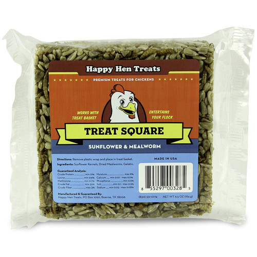 Happy Hen Treats Treat for Pets, Mealworm and Sunflower, 6.5-Ounce