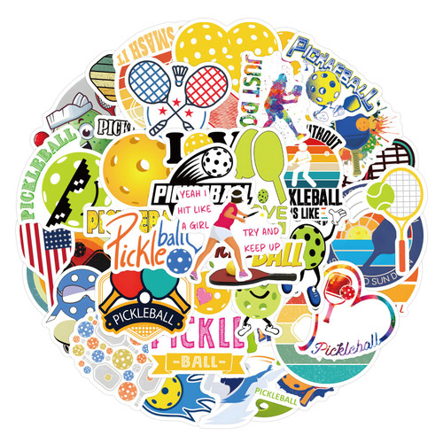 50 Pieces Pickleball Stickers, Pickleball Vinyl Stickers Decals for Water Bottle, Helmet, Laptop, Phone, Pickleball Gifts, Pickleball Party Favors, Sport Stickers for Kids Teens Boy (Pickleball) 50 Pieces Pickleball Stickers, Pickleball Vinyl Stickers Decals for Water Bottle, Helmet, Laptop, Phone, Pickleball Gifts, Pickleball Party Favors, Sport Stickers for Kids Teens Boy (Pickleball)