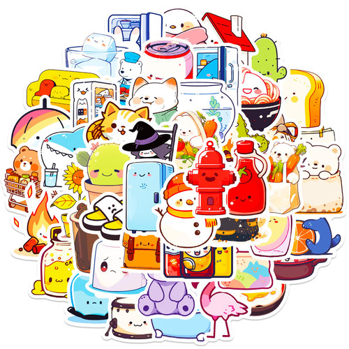 Animal Stickers for Kids, 50PCS Waterproof Vinyl Stickers for Water Bottles, Notebooks, Laptops, Phone Cases, Decorative Gifts for Teen Girls