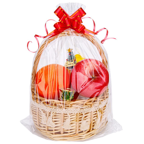 Cellophane Bags 11x14 Inches, 25 Pack Cellophane Gift Bags, Cellophane Wide Clear Bags For Mugs, Wine Bottles And Small Baskets 2 Mil Thick